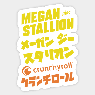 Megan Thee Stallion Crunchyroll Merch CR Loves Megan Thee Stallion Sticker